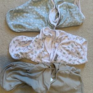 SwaddleMe Swaddle Trio- Neutral Grey/Green